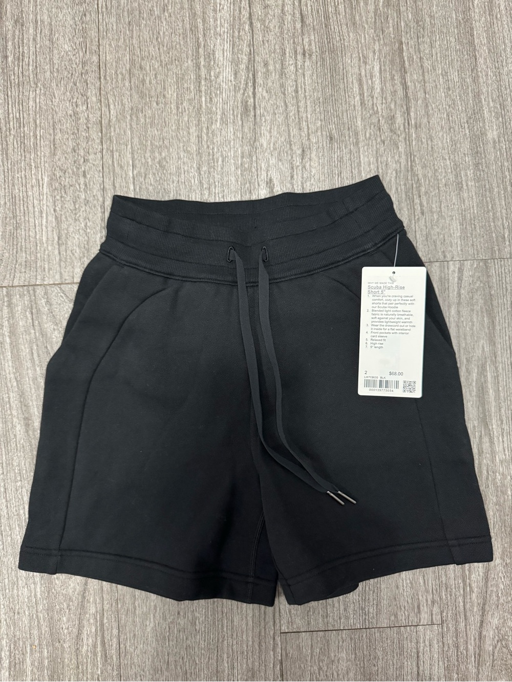 lululemon Scuba HR 5” Black Women's Drawstring Athletic Shorts